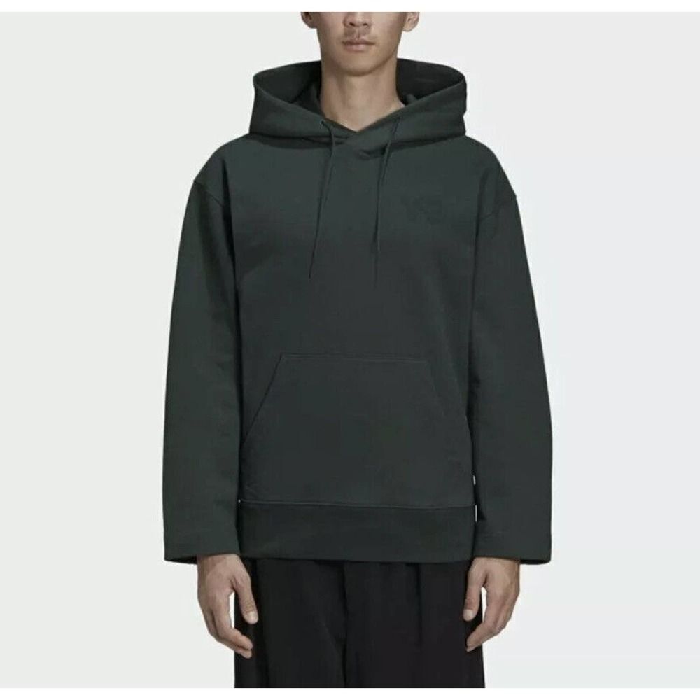 Adidas Y-3 Oversized Hoodie Mens Green Casual Athletic Workout Sweatshirt NWT